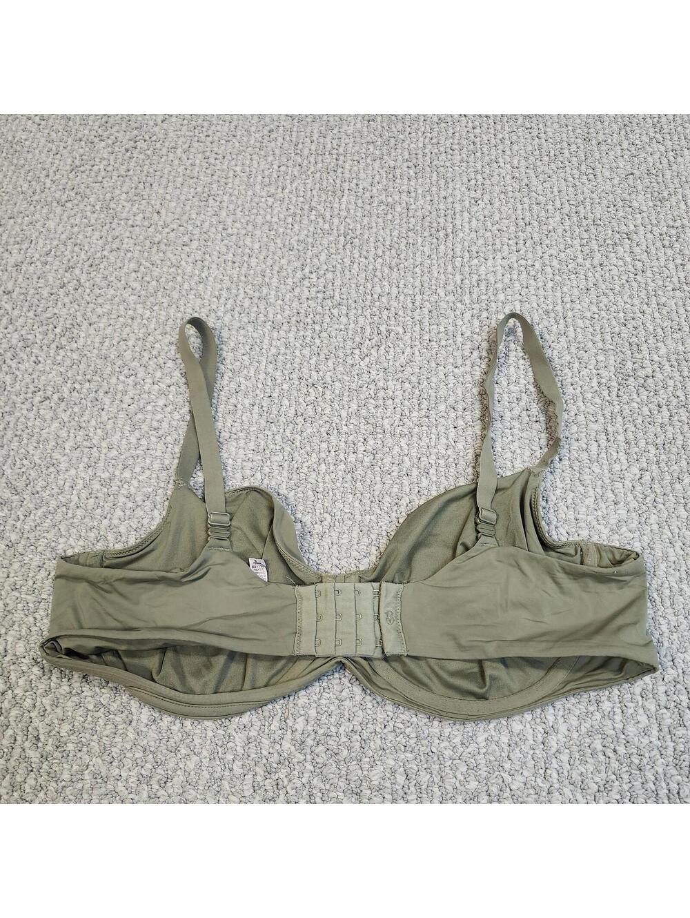 Victoria’s Secret Bra Demi Unlined Green Size 40DDD Underwire - Picture 5 of 8